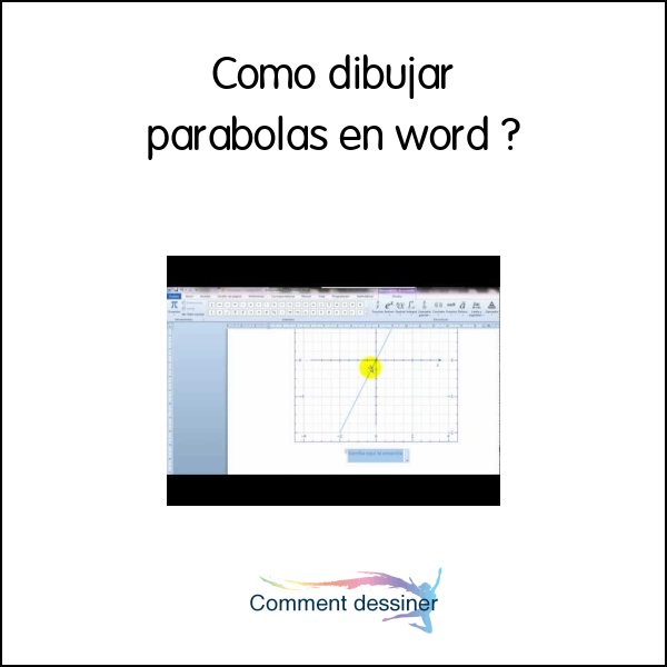 Como dibujar parabolas en word